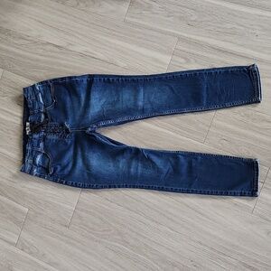 We The Free High Rise Lace-Up Jeans - Indigo